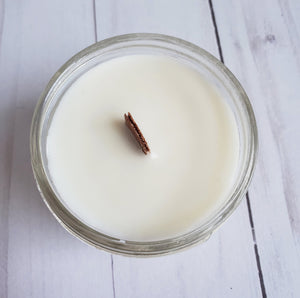 4 oz soy wax essential oil wood wick candle
