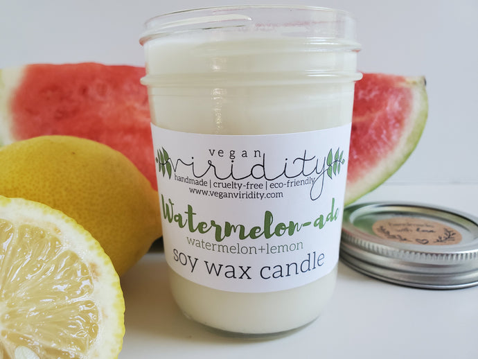 8 oz summer scented soy wax candle