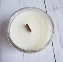 Load image into Gallery viewer, 8 oz soy wax essential oil wood wick candle