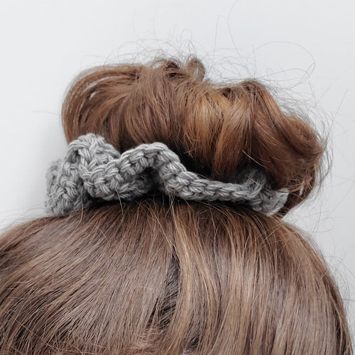Compostable cotton scrunchie