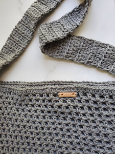 Mesh farmer's market tote bag
