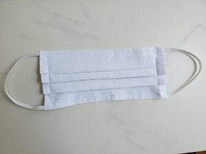 Cotton face mask with filter pocket
