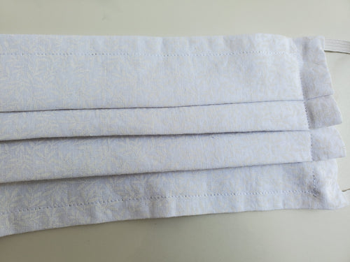 Cotton face mask with filter pocket
