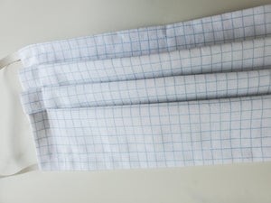 Cotton face mask with filter pocket