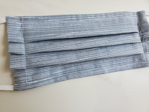 Cotton face mask with filter pocket