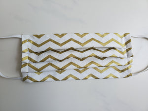 Cotton face mask with filter pocket