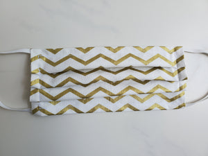 Cotton face mask with filter pocket