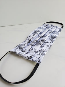 Cotton face mask with filter pocket