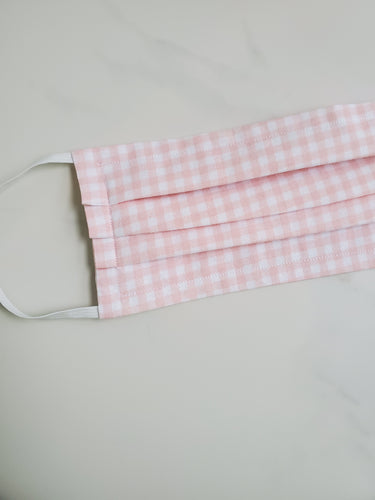 Cotton face mask with filter pocket