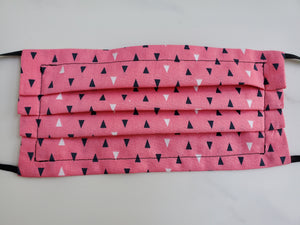 Cotton face mask with filter pocket