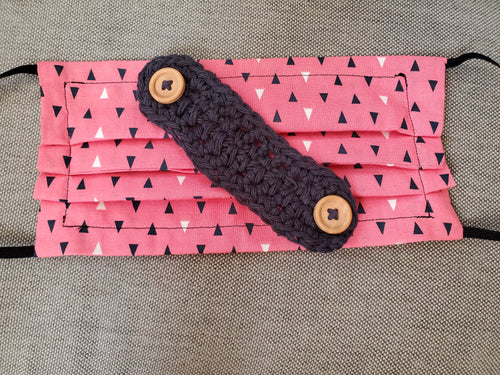 Crochet ear saver for face masks
