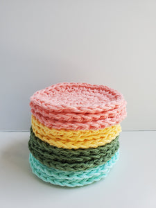 Rainbow set of makeup remover pads
