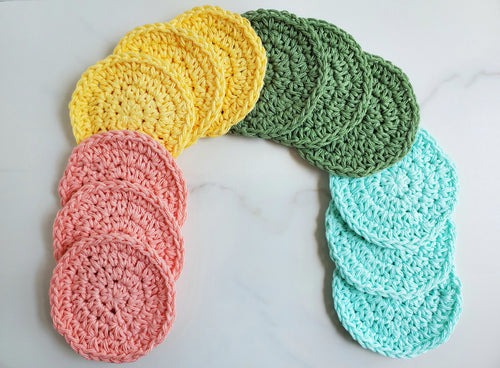 Rainbow set of makeup remover pads