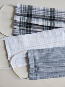 Cotton face mask with filter pocket