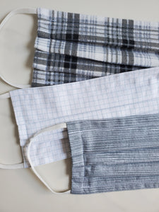 Cotton face mask with filter pocket