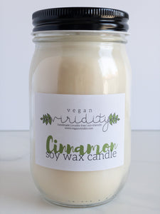 8 oz autumn scented soy wax candle