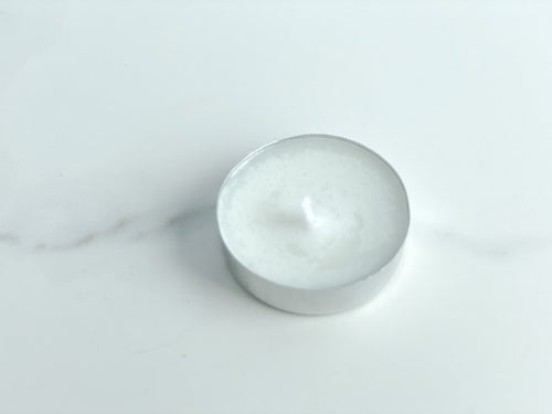 Tea light soy wax essential oil candle