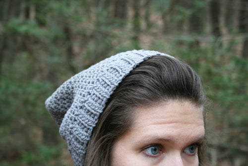 Cotton beanie slouchy hat