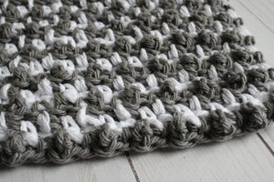 Textured two-tone cotton washcloths