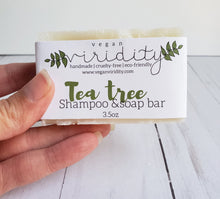 Load image into Gallery viewer, All natural 2-in-1 solid bar shampoo + soap
