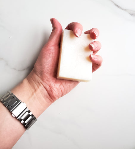 All natural 2-in-1 solid bar shampoo + soap